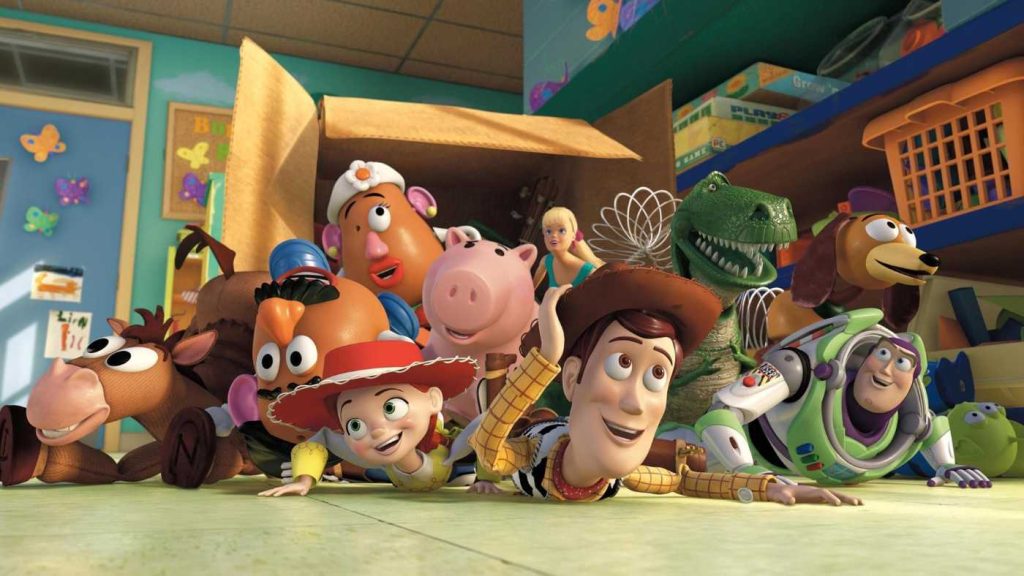 Toy Story 3 (2010). Trilogia Toy Story, Woody, Buzz, teme legate de trecerea timpului și de maturizare, scenă finală de 15 minute, rezonanță 